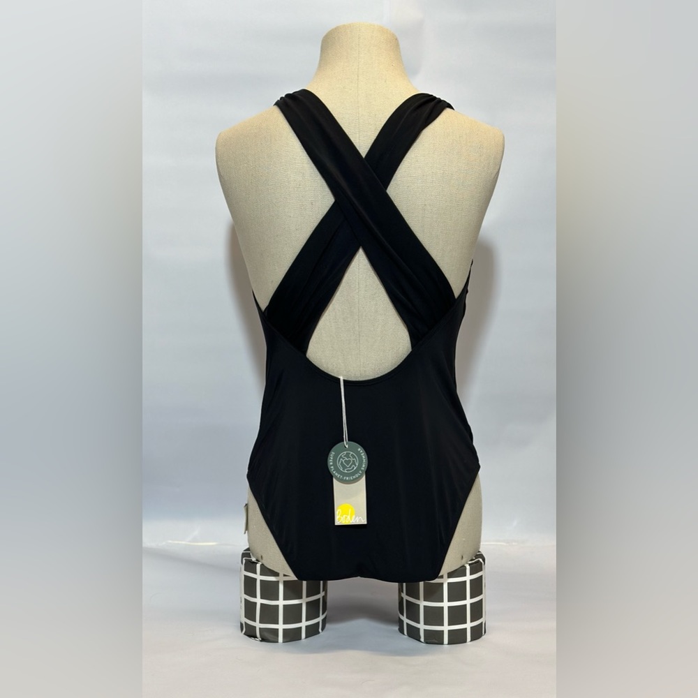 NWT New Boden Cross Strap Black Swimsuit!!! - Picture 4 of 6